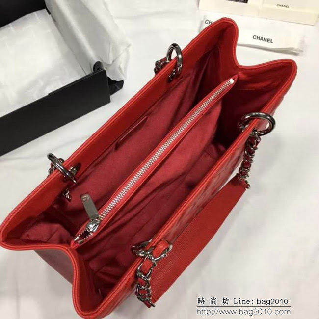 香奈兒CHANEL 50995 經典系列 魚子醬牛皮時尚休閒手提單肩包 DSC1264